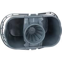 Seau et essoreuse pour vadrouille, Passoire, 3,75 gal. US (15 pintes), Gris O-Max