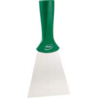 Grattoir en acier inoxydable avec poign&eacute;e montable sur manche, Vert, 4" la x 8" lo O-Max