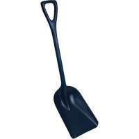 Pelle monobloc perceptible par d&eacute;tecteur de m&eacute;tal, Lame 10" x 14", Longueur de 37-1/2", Plastique, Bleu O-Max