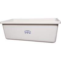 Transport Storage Tub, Plastic, White O-Max