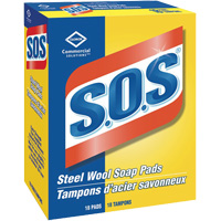 Tampons en laine d'acier saponifi&eacute;e S.O.S O-Max