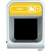 Conteneur pour d&eacute;chets de bidon Configure, Vrac/Bord de rue/De bureau, Acier, 23 gal. US O-Max