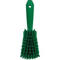Brosse &agrave; r&eacute;curer avec manche court, Soies Doux, Longueur de 10-1/2", Vert O-Max