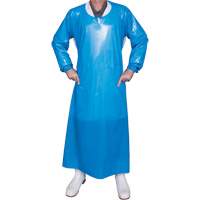 Top Dog 6 Mil. Gown, Large, Blue, Polyurethane O-Max