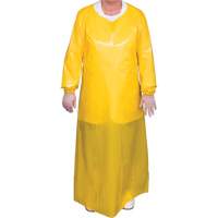 Top Dog 6 Mil. Gown, Large, Yellow, Polyurethane O-Max