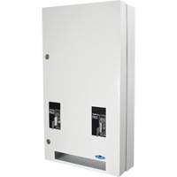 Distributeur double de serviettes et de tampons mont&eacute; en surface O-Max