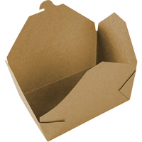 Kraft Take Out Food Containers, Corrugated, Rectangular O-Max