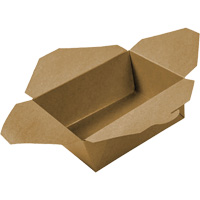 Kraft Take Out Food Containers, Corrugated, Rectangular O-Max