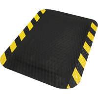 Hog Heaven Mat, Diamond, 2' x 3' x 5/8", Black/Yellow, Nitrile O-Max