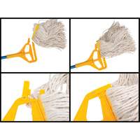 Poign&eacute;e avec agrafe, Fibre de verre/Plastique, Pointe Barri&egrave;re ouverte, 60" lo O-Max