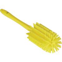Medium Brush with Handle, Stiff Bristles, 17" Long, Yellow O-Max