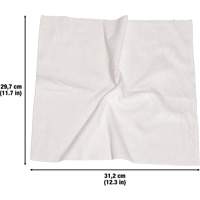 Chiffons lavables pour le nettoyage, Microfibre, Blanc O-Max