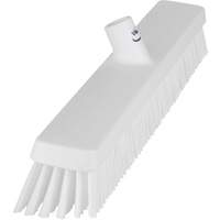 Heavy-Duty Push Broom, Fine/Stiff Bristles, 24", White JQ215 | O-Max