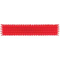 Push Broom Head, Fine/Stiff Bristles, 16-1/2", Polyester/Polypropylene, Red O-Max