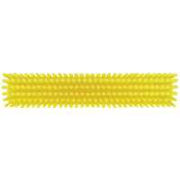 Push Broom Head, Fine/Stiff Bristles, 16-1/2", Polyester/Polypropylene, Yellow O-Max