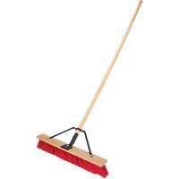 Balai-brosse &agrave; manche renforc&eacute;, 24", Moyen, Soies PVC O-Max
