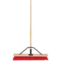 Balai-brosse &agrave; manche renforc&eacute;, 24", Moyen, Soies PVC O-Max