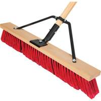 Balai-brosse &agrave; manche renforc&eacute;, 24", Moyen, Soies PVC O-Max