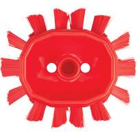Brosse UST pour cuves, Soies Ferme, Longueur de 7-1/2", Rouge O-Max