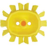 Brosse UST pour cuves, Soies Ferme, Longueur de 7-1/2", Jaune O-Max