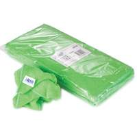 Chiffon de d&eacute;poussi&eacute;rage et nettoyage, Microfibre, Vert O-Max