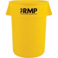 Garbage Bin, Polyethylene, 44 US gal. O-Max
