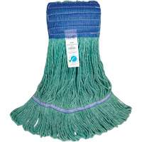 T&ecirc;te de vadrouille &agrave; bande large, Antimicrobien/Finition de plancher/Sp&eacute;cialis&eacute;, Coton/Rayonne/Synth&eacute;tique, Style Boucle O-Max