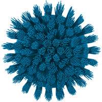 Brosse ronde HyDrive pour perceuse, Soies Tr&egrave;s ferme, Longueur de 3-1/10", Bleu O-Max