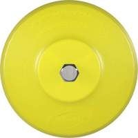 Brosse ronde HyDrive pour perceuse, Soies Tr&egrave;s ferme, Longueur de 3-1/10", Jaune O-Max