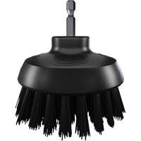 Brosse ronde HyDrive pour perceuse, Soies Tr&egrave;s ferme, Longueur de 3-1/10", Noir O-Max