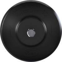 Brosse ronde HyDrive pour perceuse, Soies Tr&egrave;s ferme, Longueur de 3-1/10", Noir O-Max