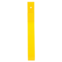 Rail Post, Steel, 10-3/4" L x 24" H, Yellow O-Max