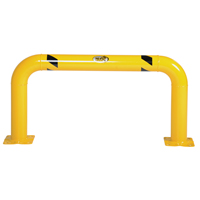 High Profile Machinery Guards, 4' W x 2' H, Yellow O-Max