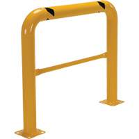 High Profile Machinery Guards, 4' W x 3.5' H, Yellow O-Max