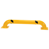 Low Profile Rack Guards, 4' W x 0.75' H, Yellow O-Max