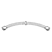 Ceiling Mounted 90° Curved Curtain Partition Track, 3' L O-Max