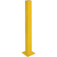 Butoirs robustes, Acier, 48" h x 4" la, Jaune O-Max