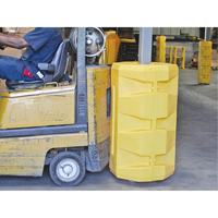 Protecteurs de colonne, Ouverture int&eacute;rieure 6-1/4" x 6-1/4", 23-1/2" lo x 23-1/2" la x 39-1/2" h, Jaune O-Max