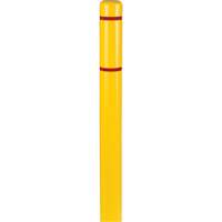 Polyethylene Bollard Covers, 4-1/2" Dia. x 52" L, Yellow O-Max