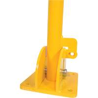 Butoirs repliables, Acier, 42" h x 1-3/4" la, Jaune O-Max