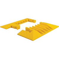 Yellow Jacket&reg; 5-Channel Heavy Duty Cable Protector - End Caps O-Max