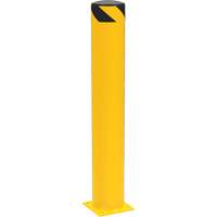 Bornes de s&eacute;curit&eacute; tubulaire, Acier, 42" h x 6-5/8" la, Jaune O-Max