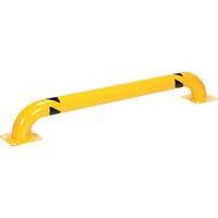Protecteur de r&acirc;telier &agrave; profil bas, 5,3' la x 0,74' h, Jaune O-Max
