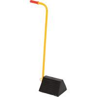 Ergo Handle Wheel Chock, 9-1/4" x 8" x 6", Black O-Max