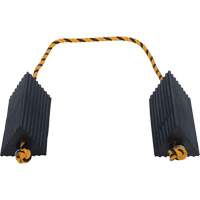 Airline Wheel Chock, 5" x 10" x 4-1/2", Black O-Max