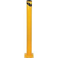 Bollard, Steel, 48" H x 4-1/2" W, Yellow O-Max