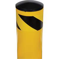 Butoir de s&eacute;curit&eacute;, Acier, 42" h x 5-1/2" la, Jaune O-Max