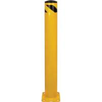 Butoir de s&eacute;curit&eacute;, Acier, 42" h x 5-1/2" la, Jaune O-Max