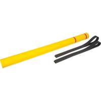 Polyethylene Bollard Cover, 4-1/2" Dia. x 64" L, Red/Yellow O-Max