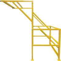 Barri&egrave;re de s&eacute;curit&eacute; pour mezzanine, 70" lo x 77" ha, 78" &eacute;lev&eacute;e, Jaune O-Max